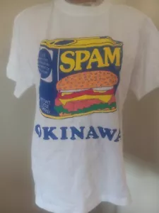 Vintage Spam Okinawa Shirt Adult White Medium Meat Pork Hormel Food Logo - Picture 1 of 4