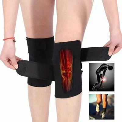 2 Genouillères auto chauffantes tourmaline douleur arthrose rhumatisme genoux