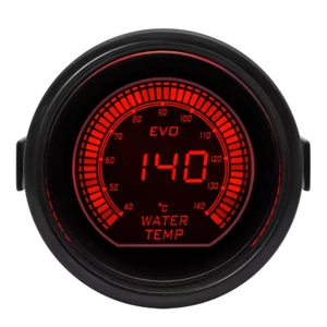 2" 52mm Universal EVO Blue/Red Digital LED 40-140℃ Water Temp Gauge With Sensor - Picture 1 of 14