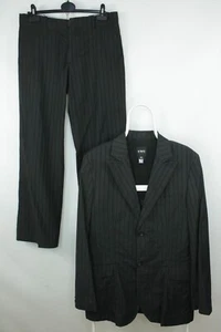 Vintage C'N'C Costume National Avant Garde Black Striped Formal Suit Men's 36/50 - Picture 1 of 20