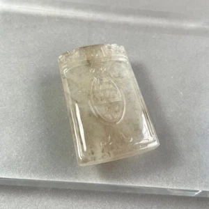 【KATHY JADE】Icy Emerald Champagne Jadeite Jade Pendant《Grade A》 - Picture 1 of 1