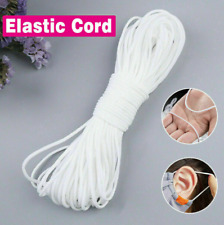 3mm Elastic Cord Soft Round Strap Sewing Craft for Face Mask 50m White C 05