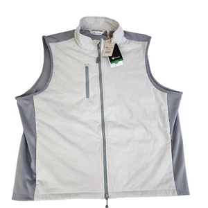 Peter Millar Mens Crown Sport Hyperlight Fuse Hybrid Vest XXL White Gray NWT - Picture 1 of 18