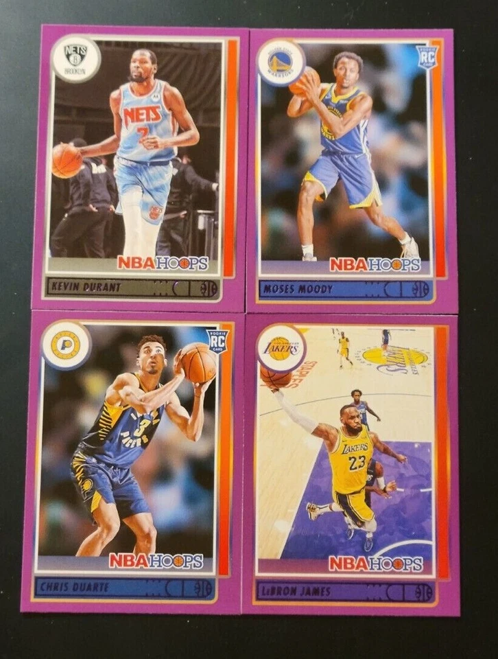 2021-22 NBA Hoops Basketball PURPLE Parallels with Rookies You Pick the Card - Image 1 of 1