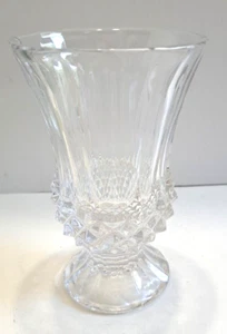 Kristall 3D Diamantschliff 5 1/2" Vase Fußpedastal  - Bild 1 von 6