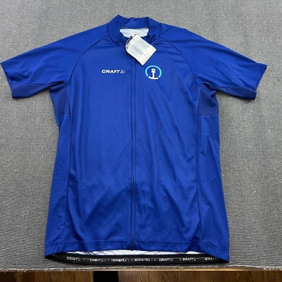 CRAFT Cycling Jersey Mens 2XL Short Sleeves Blue Full Zip - Image 1 of 4