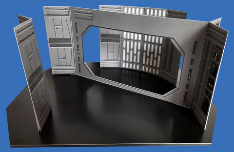Custom Death Star Blast Door Level Diorama Playset 3.75 Star Wars Hasbro Kenner Cover