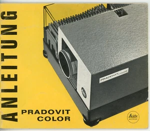 LEITZ Bedienungsanleitung PRADOVIT COLOR Dia Projektor User Manual (Y6088 - Bild 1 von 1