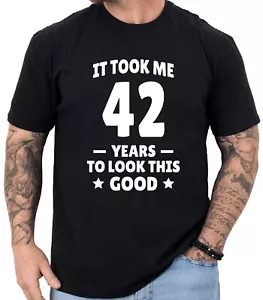 42nd Birthday Shirt Turning 42 Birthday Gift 42nd Birthday Gifts Men and Women - Picture 1 of 5