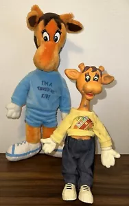 Vtg Geoffrey Giraffe Toys R Us 18” Plush Stuffed Animal/12” Foam Posable Doll. - Picture 1 of 19