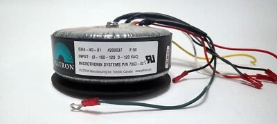PLITRON MICROTRONIX 7863-02 6344-X0-01 AUDIOPHILE TOROIDAL TRANSFORMER 120V - Image 1 of 4