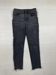 Gap Kids Girls Jegging Ankle High Rise Jeans Size 8 Black - Picture 1 of 7
