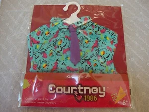 Vestiti bambola ragazza americana 18" COURTNEY CAMICIA colorata e cravatta NUOVI in confezione - Foto 1 di 1