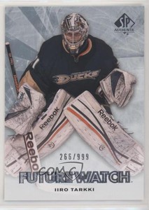 2011-12 SP Authentic Future Watch /999 Iiro Tarkki #183 Rookie RC