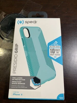 Funda Speck Presidio Grip para iPhone X iPhone XS (5.8:) Surf Teal Foto 1 de 2