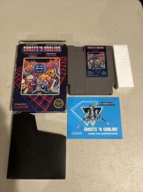 Ghosts 'n Goblins Hangtab Five Screw Nes Regular Nintendo Game Boxed