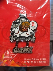 Coca-Cola 2008 Beijing Olympic pin, Zodiac sign,Sheep, China, Ring's, Sports - Picture 1 of 6