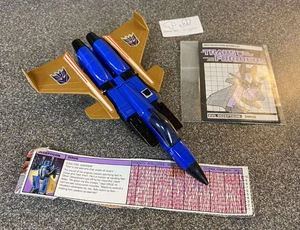 Vintage G1 Transformers Seeker ~ Dirge ~ Wings and Manual and Tech Card ~ LQQK - Picture 1 of 24