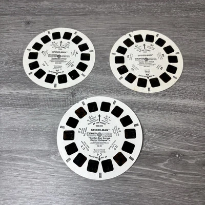 View-Master SPIDER-MAN VS DOCTOR OCTOPUS Reel Slide Light Wear Set A B C Works - Image 1 of 4