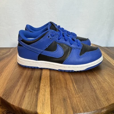 Nike Dunk Zapatos Bajos Juveniles Talla 12C Azul Negro Hyper Cobalto Preescolar CW1590-001 Foto 1 de 4