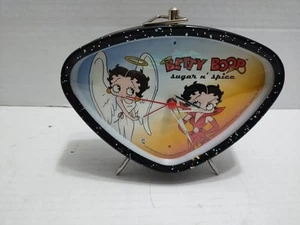 Betty Boop Clock Sugar N Spice Alarm Retro 60's Triangle 2001 Not Working - Picture 1 of 18