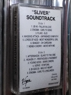 SILVER SOUNDTRACK Cassette USA PROMO 93 UB40 SHAGGY MASSIVE ATTACK LORDS OF ACID - Image 1 of 4