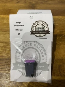 O Gauge 7mm Purple Topped Recycling Wheelie Bin 3d Printed Item - Picture 1 of 1