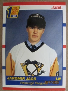 1990-1991 ROOKIE HOCKEY CARD #428 PITTSBURGH PENGUINS JAROMIR JAGR - Picture 1 of 6