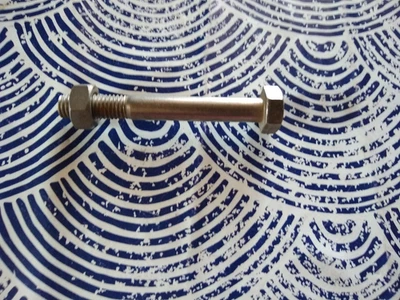 1  boulon vis écrou A4 en inox M 10   80 mm tête hexagonale de 17 - Photo 1/3