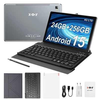 2025 Neu Tablet 24GB RAM 256GB ROM Android 15 8-Core 8000mAh 1920*1200 4G LTE PC - Bild 1 von 4