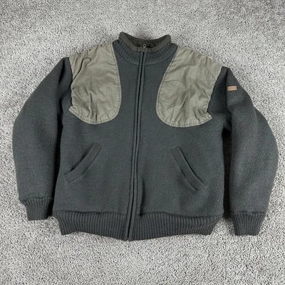 Chaqueta Beretta Para Hombre Grande Verde Lana Cremallera Completa Forrada Sherpa Tiro Al Aire Libre Foto 1 de 4