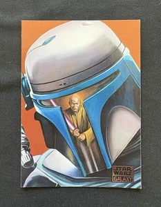 2012 Topps Star Wars Galaxy 7 "GEONOSIS REFLECTIONS" Jango Fett and Mace Windu - Picture 1 of 4