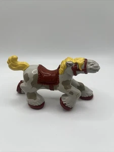 Vintage 1996 Fisher-Price Great Adventures Cannonball Coach 2,5" Spielzeug Pferd - Bild 1 von 7