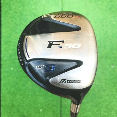 Mizuno F50 15* 3-Wood - Fujikura Stiff Flex Graphite Shaft - Mens RH - Image 1 of 4