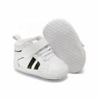 White Black Baby Shoes Boys High Tops Casual Toddler Classic Sneakers 0-18M