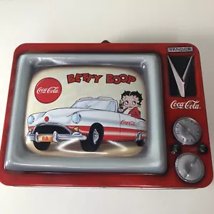 Betty Boop Sammler Coca Cola TV rot Mini Dose Brotdose Totes Vandor Vintage - Bild 1 von 3