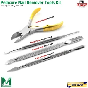 Ingrown Thick Nail Cutter Chiropody Nail Lifter Manicure Cuticle Pusher Trimmer - Picture 1 of 5