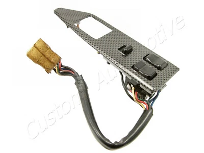 85-87 HONDA PRELUDE POWER WINDOW MASTER SWITCH carbon fiber cover driver left - Imagem 1 de 3