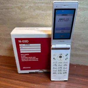 docomo STYLE serie N-03D telefono flip bianco dal Giappone 0460 - Foto 1 di 19