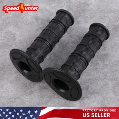 Handlebar Hand Grips Rubber For KAWASAKI KX 65/80/85/100/125/250/450 KLX 140/150 - Image 1 of 4