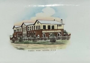 Vintage Ceramic Souvenir Tray Taree High School NSW Australia Shelley England - Picture 1 of 4