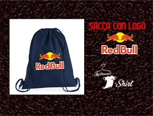 ZAINO SACCA BLU NAVI CON STAMPA REDBULL IDEA REGALO cotone 100% RED BULL - Imagen 1 de 1
