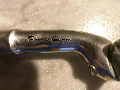  Fausto Coppi Reggisella  Aero  27.2 X 180 Mm Nos Vintage L'Eroica Colnago Bianc - Immagine 1 di 4