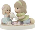 Precious Moments Mom & Daughter Figurine | Mom, You?re Tea-Rrific Bisque Porcela