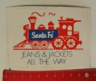 Aufkleber/Sticker: Santa Fe Jeans & Jackets All The Way (130417151)