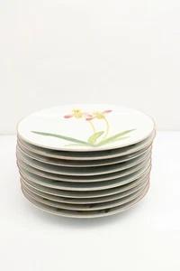 Hermes Jardin des Orchidees 8 1/2'' plates - Picture 1 of 21