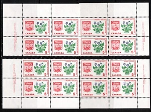 1964 / #421 Canada Flowers & Emblems - New Brunswick - Purple Violet cv$7 - Picture 1 of 1