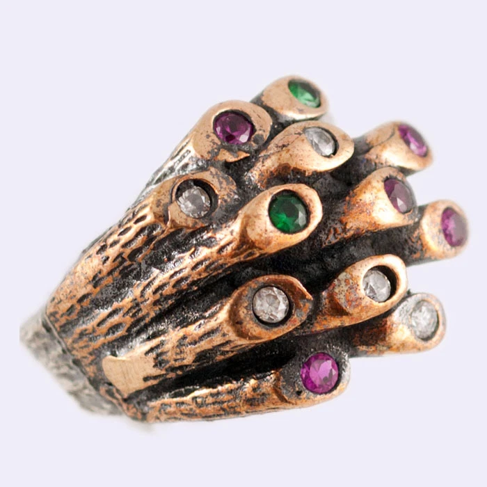 ANELLO IN ARGENTO E BRONZO - Immagine 1 di 1