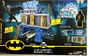 BATMAN 3-in-1 Batcave Playset with Exclusive 4" Action Figure and Battle Armor 