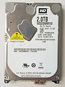 WD20NMVW-11AV3S0 Dcm Hhktjbkb Dcx WA00VA530 Sn WX91Axxxxxxxx 16NOV 2013 Thailand - Picture 1 of 1
